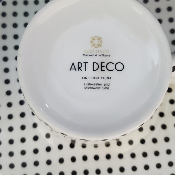 Two teacups with saucers Art Deco - Picture 3 of 9